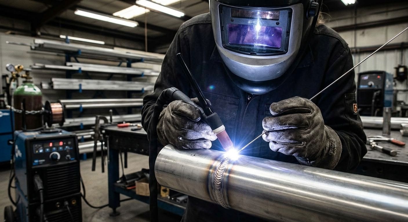 Certified welding of process piping